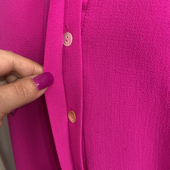 Papermoon Fuchsia Button Down Blouse - Picture 3 of 9